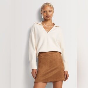 Don’t Ask Why Faux Suede Bodycon Skirt